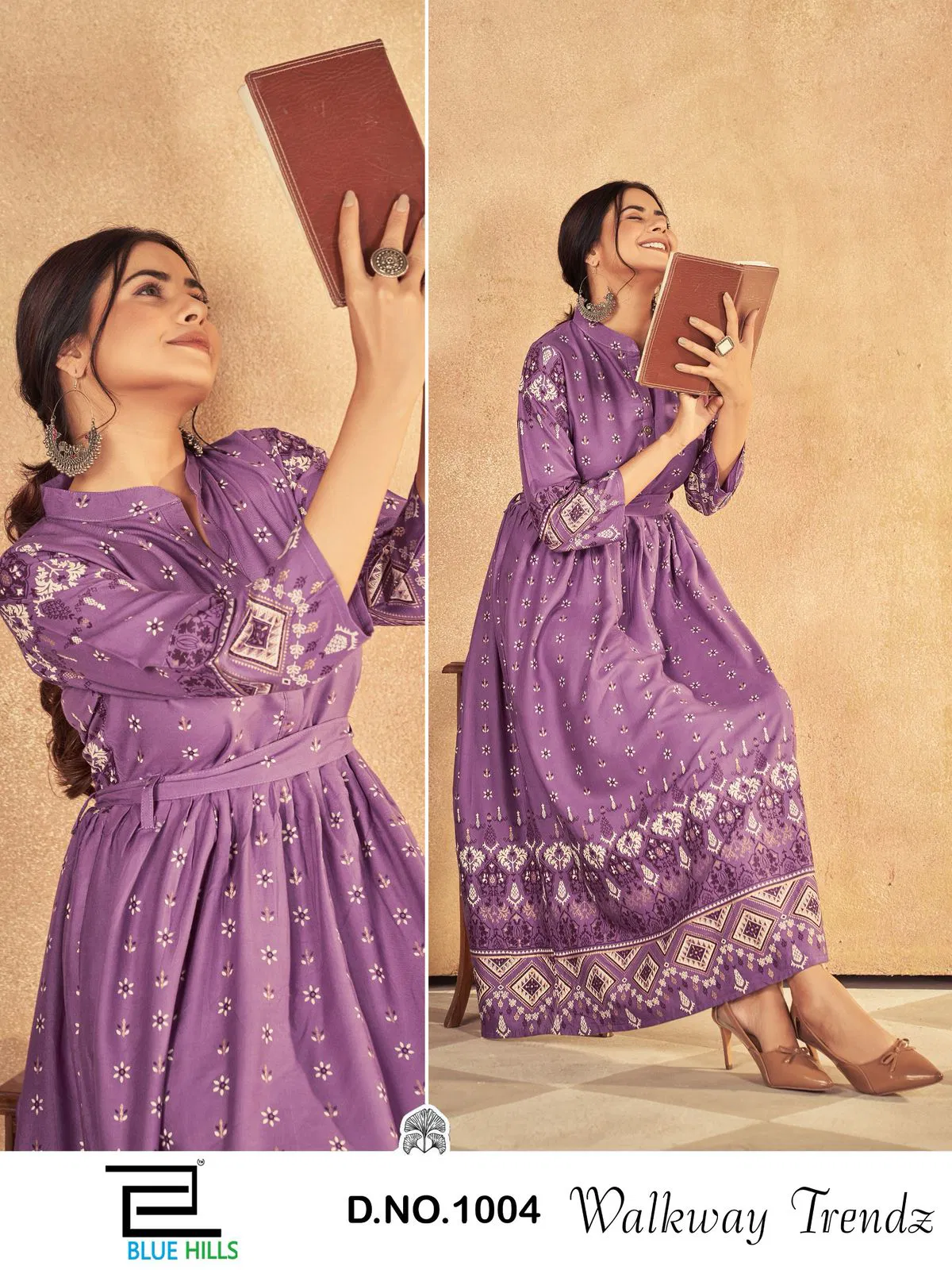 Walkway Trendz By Blue Hills Rayon Printed Gown Wholesalers In Delhi